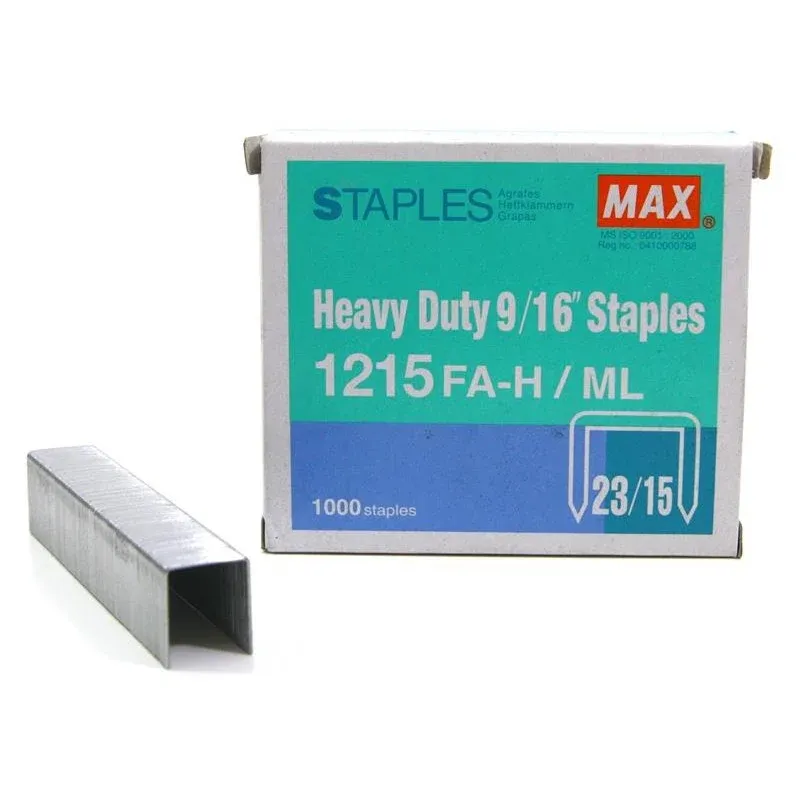 MAX STAPLES (NO.1215FA-H)(NO.1217FA-H) / Max / Staples / Max Staples / NO.1215FA / NO.1217FA-H / Bullet Stapler / Ubat Stapler / Max Staples No.1215FA