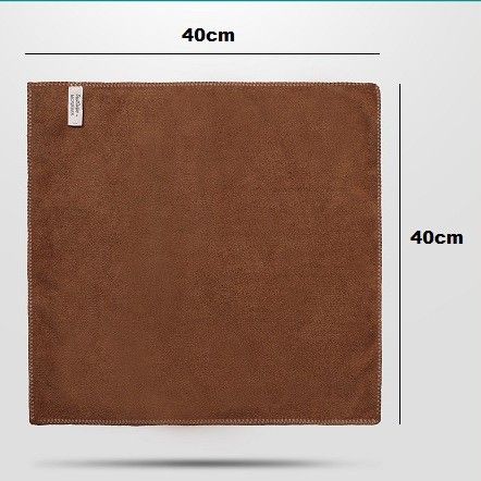 Microfiber Cleaning Towel 40cm x 40cm BROWN