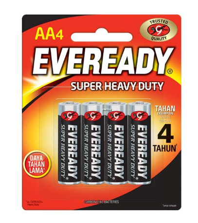 EVEREADY Super Heavy Duty Battery Original AA Bateri