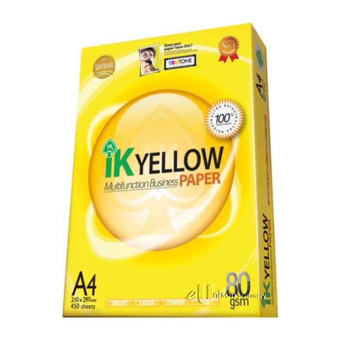 IK Yellow (Indah Kiat) A4 paper 80 gsm 500 Sheets