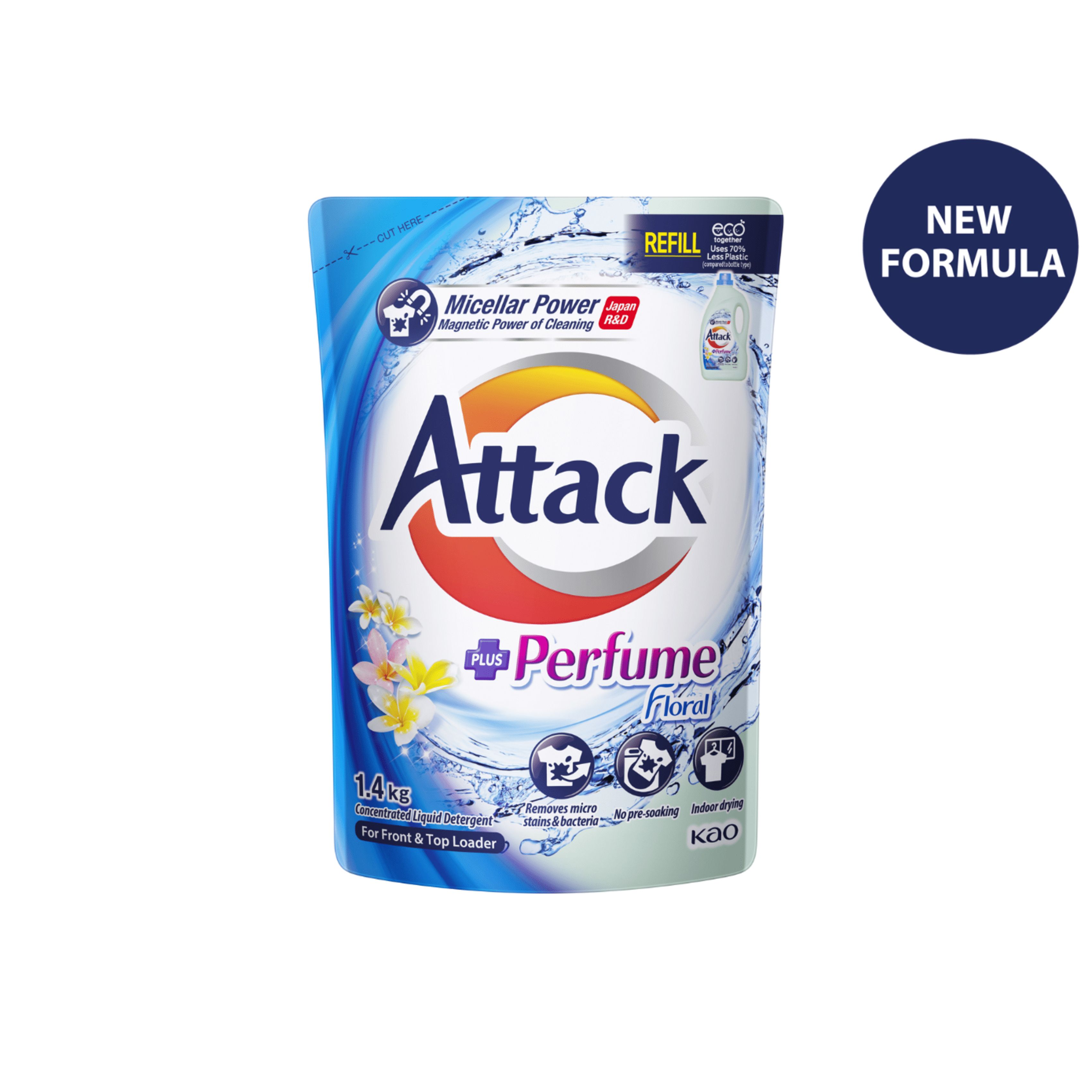 ATTACK LIQ FLORAL PERFUME  REF 1400G(Refill Pack)