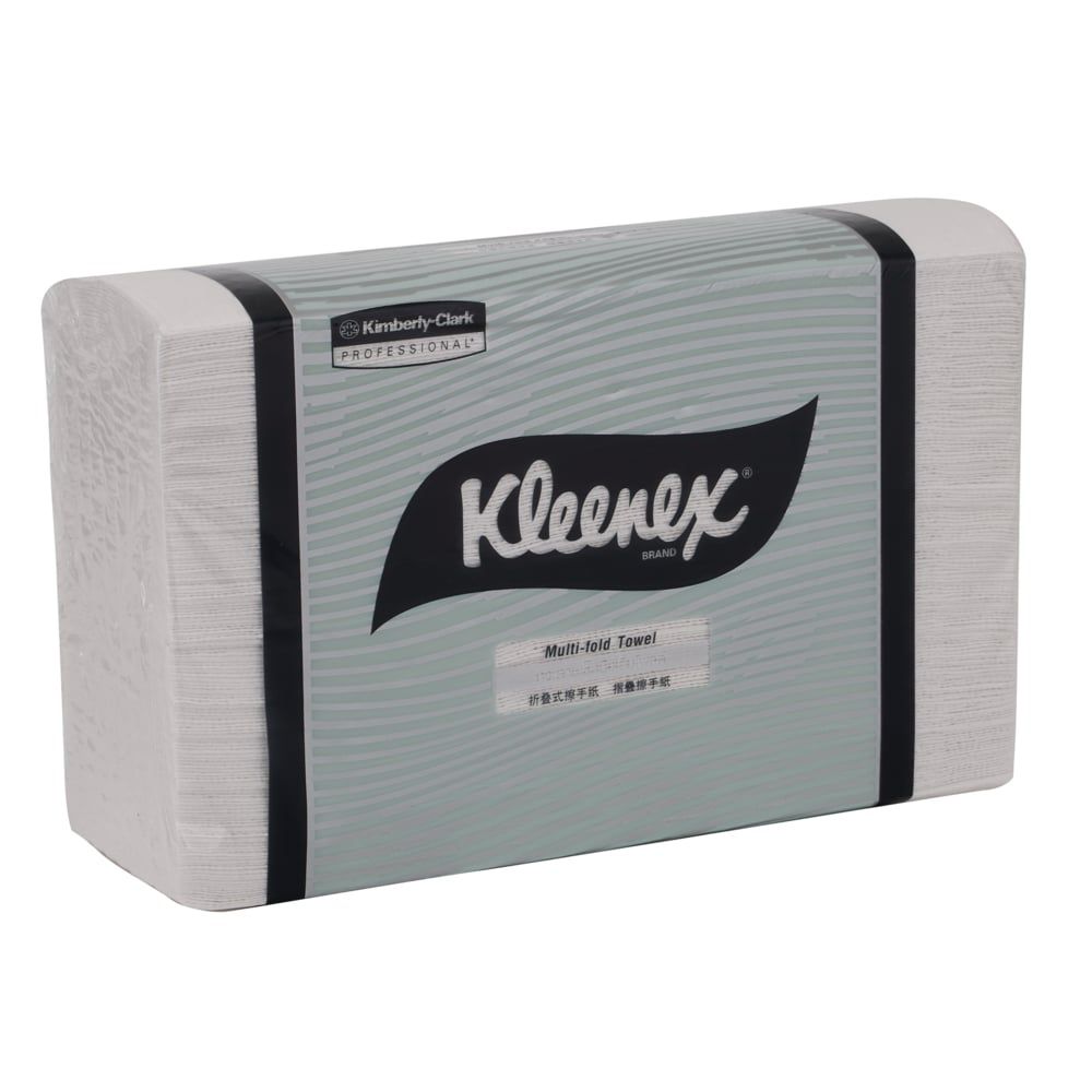 Kleenex庐 Multifolded Paper Towels (28100), White 1-Ply, 16 Packs / Case, 125 Sheets / Pack