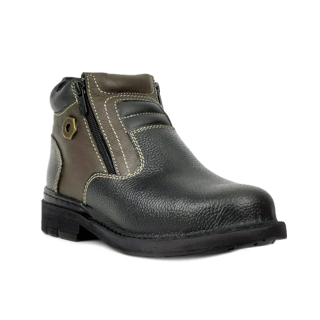 Black Hammer Mid-cut Double Zip - Black (UK 11-12)