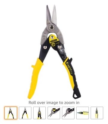 Original Malaysia Stanley FATMAX Tin Snips , Straight Cut, Aviation Snip, 9-7/8-Inch (14-563)