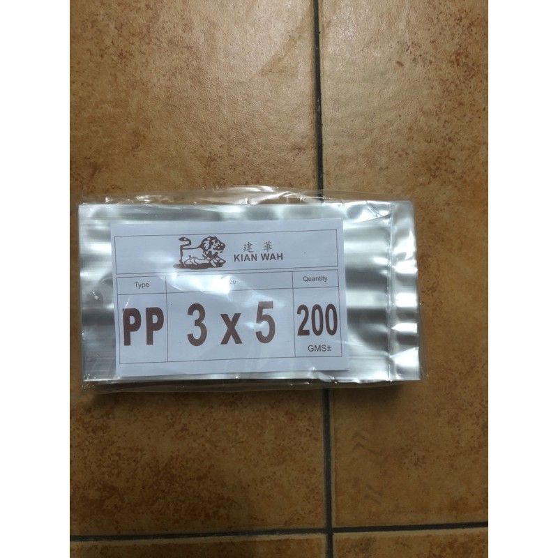 PP Plastic Bag 3 x 5 (200g)