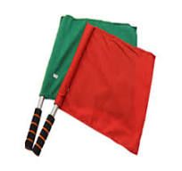 SAFETY TRAFFIC SIGNAL FLAG (RED+GREEN SET)