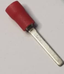 Blade type cable lug 1.5mm,22-16AWG Red Length 18mm Insulation PVC 100 Pcs Per Pack