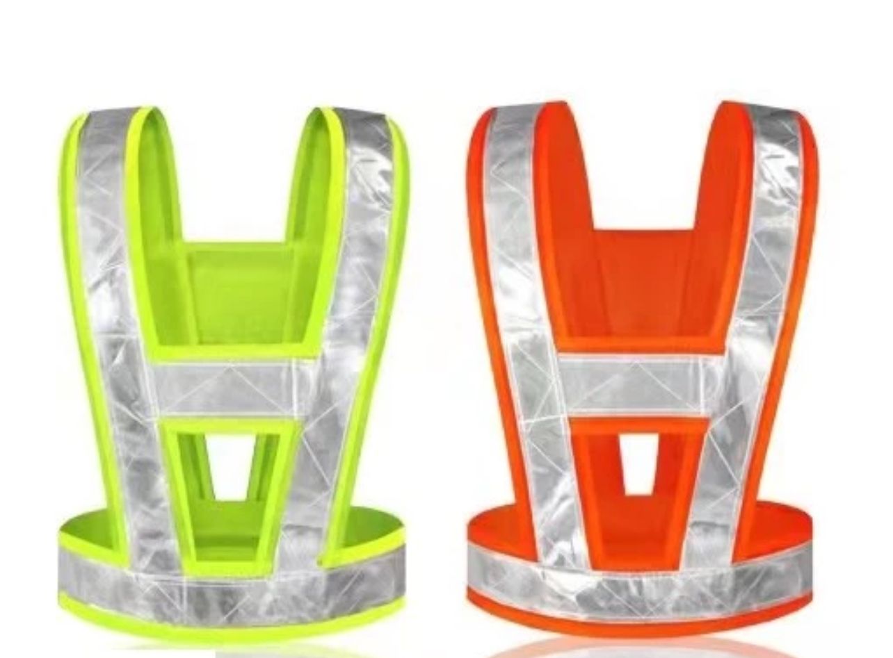 Vest Safety vest v-shape high reflective visibility outdoors Baju Keselamatan Baju Security Baju Kerja