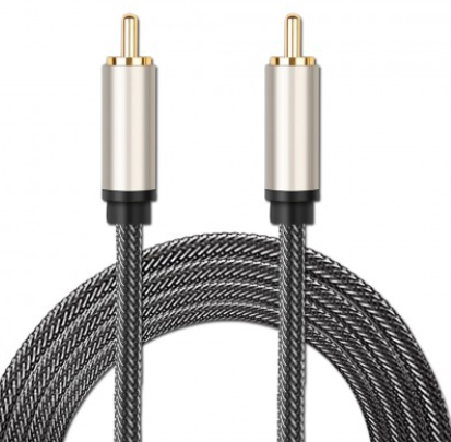 Coaxial RCA To RCA Audio Cable Gold Plate Subwoofer Speaker AV Cable