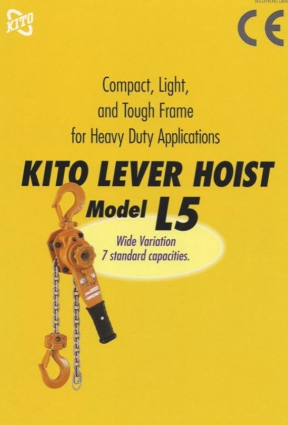 Kito 1.6ton Lever Block MODEL:LB016 x 1.5M( Japan)