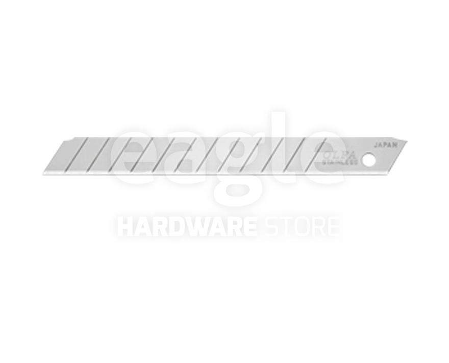OLFA AB-10S STAINLESS STEEL BLADES FOR A-1, 180 BLACK, SPC-1, SVR-2 CUTTER