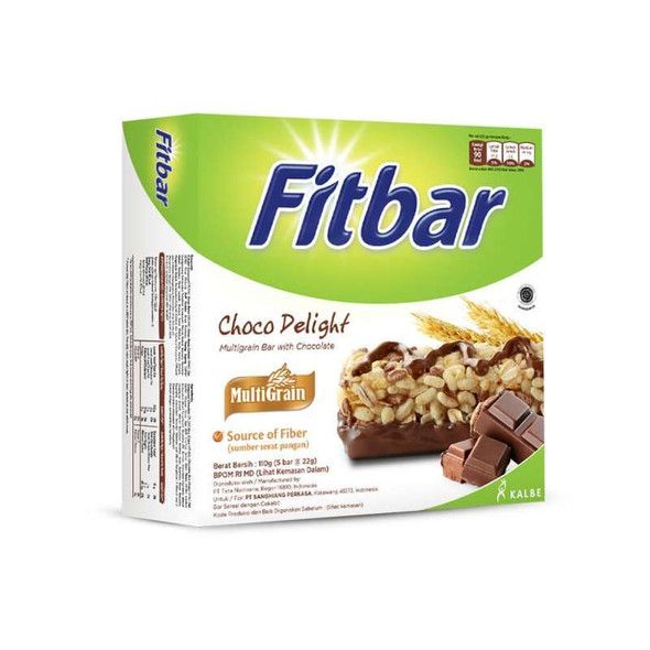 FITBAR SNACK BAR CHOCOLATE 5BARS X 22g