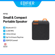 Edifier MP85 Mini Portable Speaker - Bluetooth V5.3 | Built-in Battery | Edifier Connect Apps | 40mm Driver | 2.2W RMS