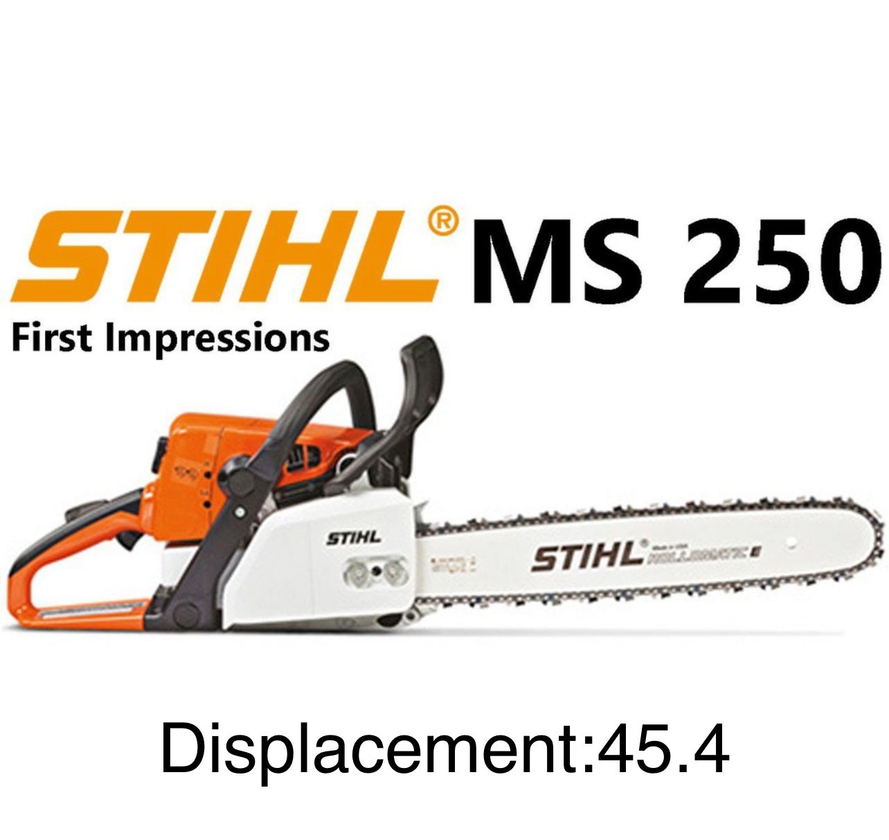 STIHL MS250 CHAINSAW WITH 18"/20" GUIDE BAR & CHAIN