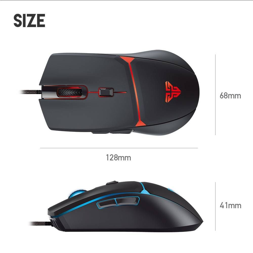 FANTECH CRYPTO VX7 WIRED USB PRAGRAMMABLE 6 BUTTONS GAMING MOUSE