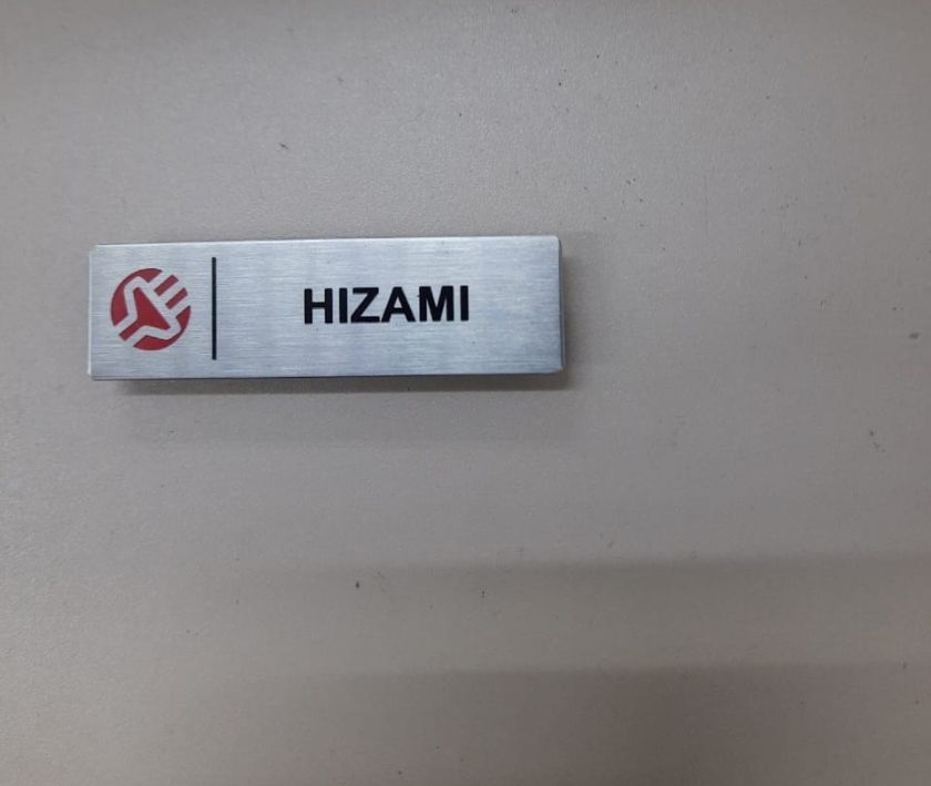 Stainless Steel Name Tag With Magnet