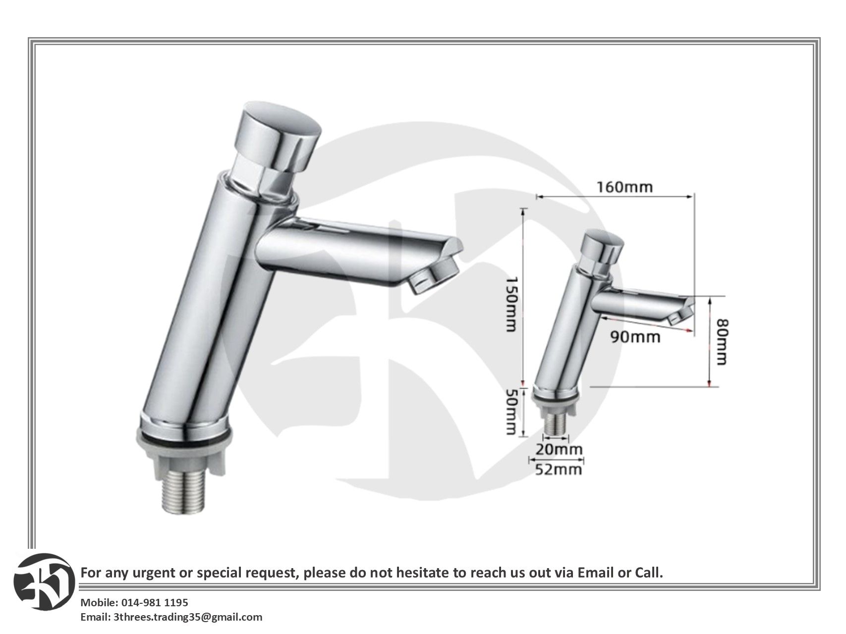 Self Closing Brass Tap