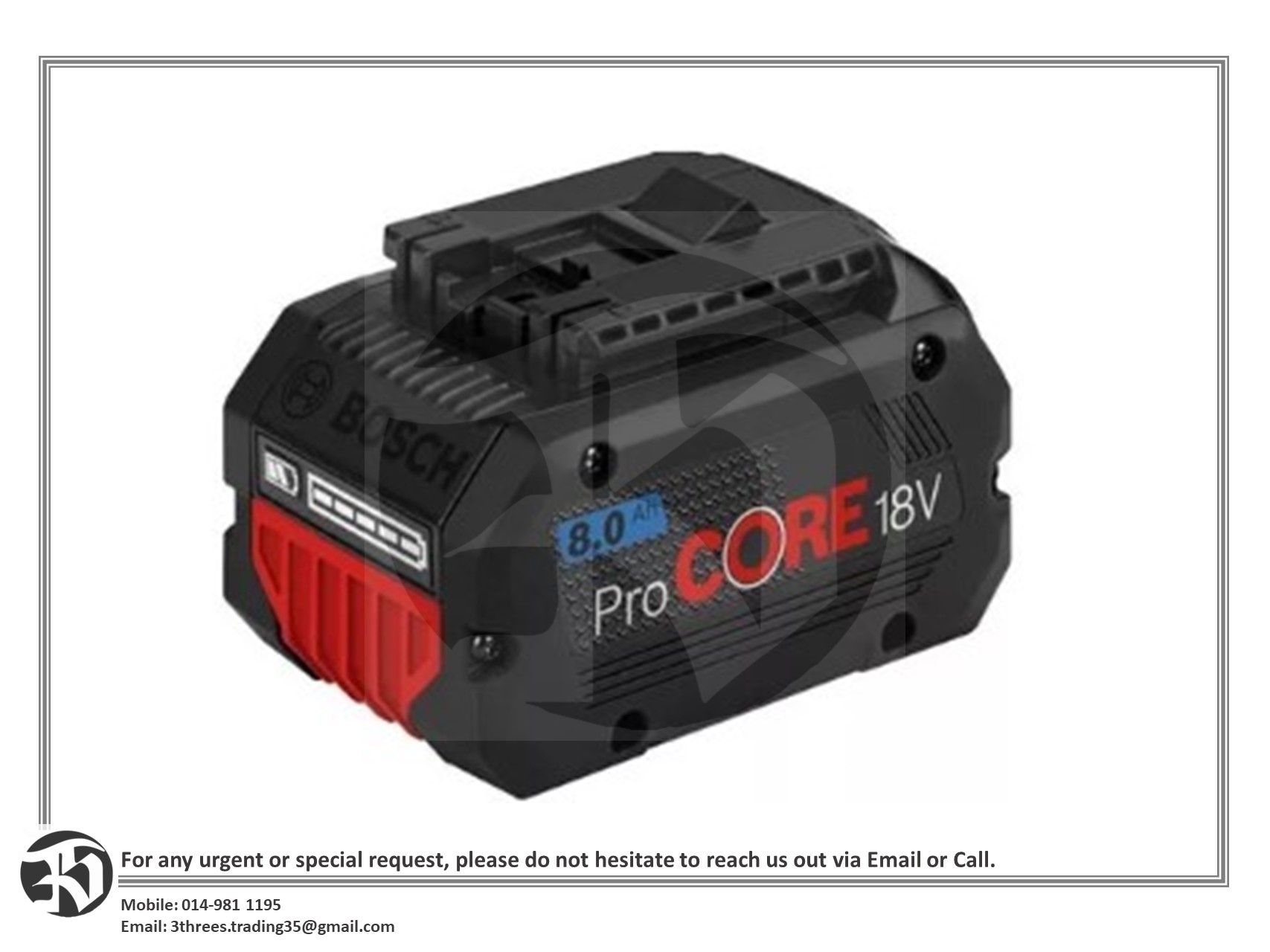 Bosch Battery Pack Procore 18v 8.0ah 1600a016gk