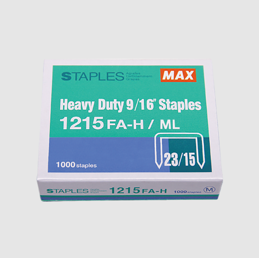 MAX 1215FA-H (23/15) STAPLES BULLET (1000 PCS)