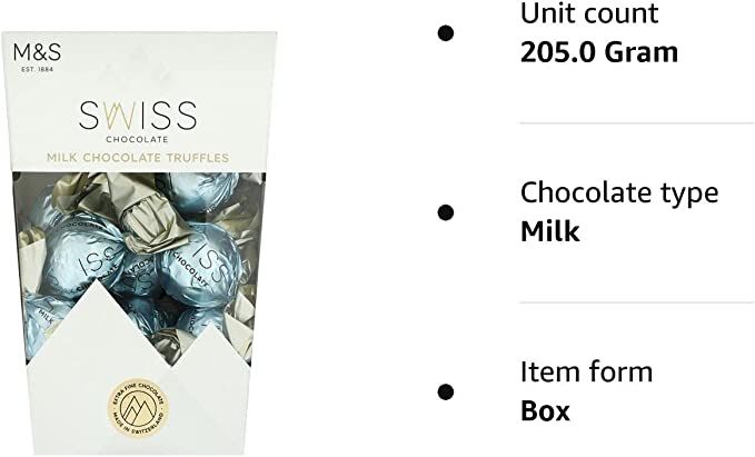 M&S Food *M&S Food - Swiss Milk Chocolate Truffles