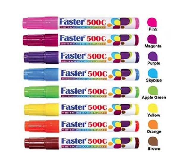 FASTER 500C WHITEBOARD MARKER (8'S COLOR)