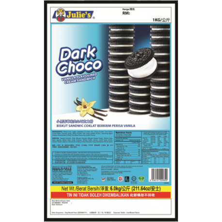 Julie’s Dark Choco Sandwich 6kg