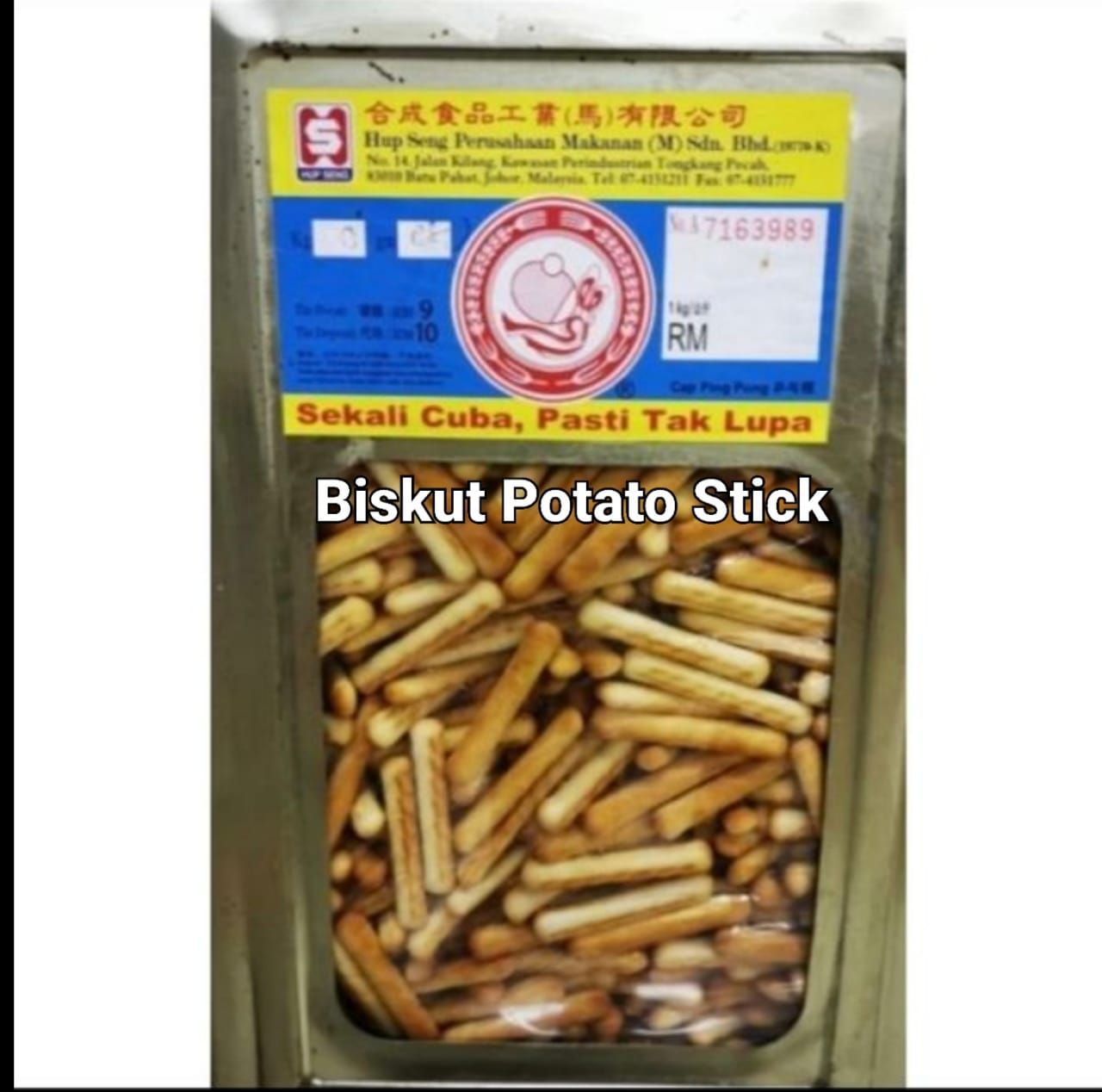 Biskut Potato Stick 3kg (Tin)