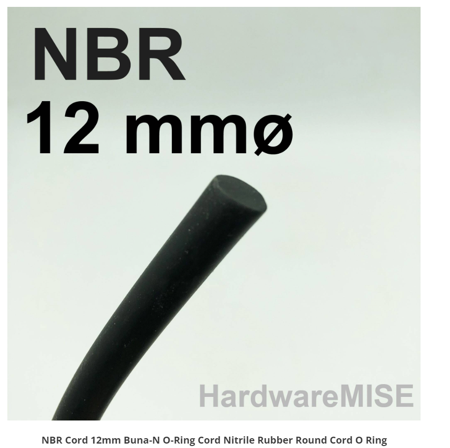 NBR CORD 12MM BUNA-N O-RING CORD NITRILE RUBBER ROUND CORD O RING