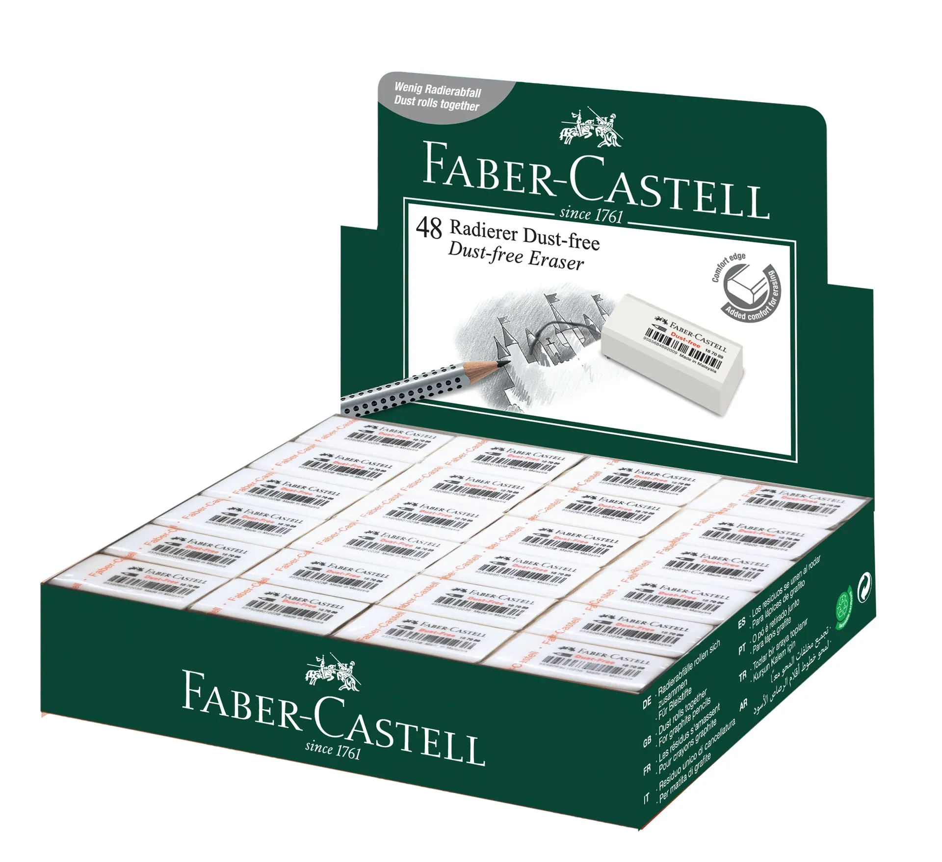 FABER CASTELL PENCIL ERASER 7086-48 / Faber Castell / Eraser / Pencil Eraser / 7086-48 / Faber Castell Eraser