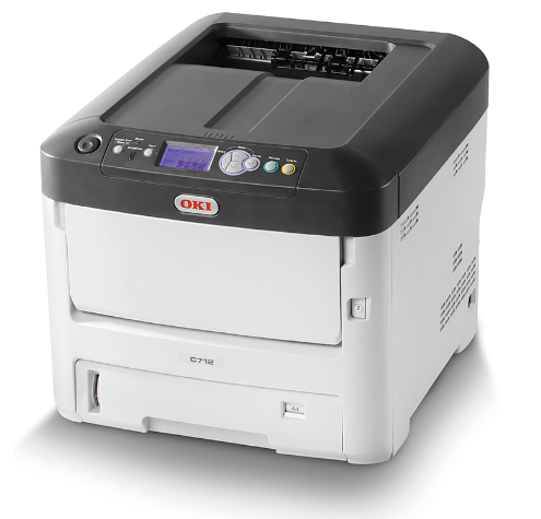 Genuine Malaysia OKI Warranty - OKI C712n (c/w Power Cord & USB Cable) PRINTER