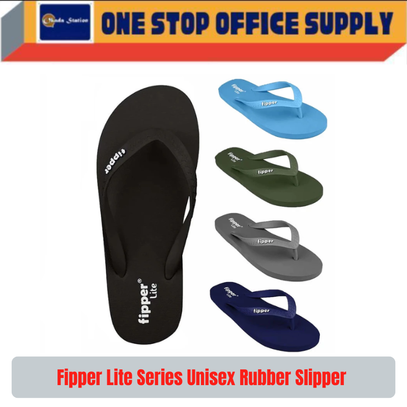 Fipper Lite / Series Unisex / Rubber Slipper / Kasut U / Selipar Perempuan Lelaki
