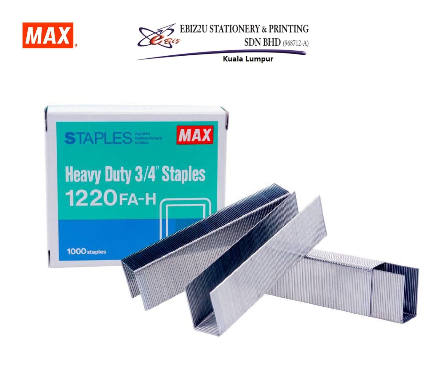 MAX 1220FA-H Staples (Stapler Bullet) 1000 PCS