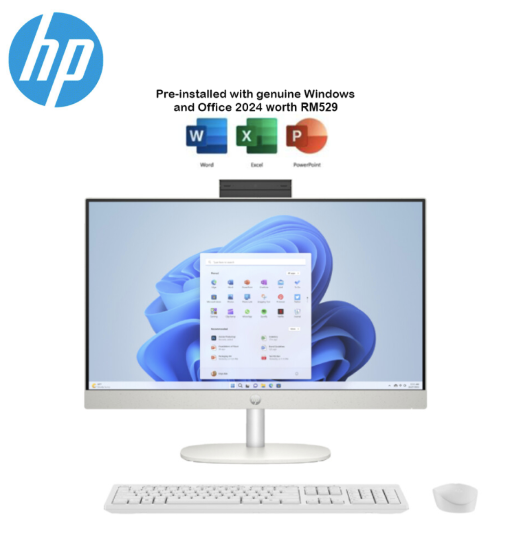 HP AIO 24-CR0138D INTEL I5-1334U/16GB DDR4 3200/512GB PCIE/UMA/23.8"