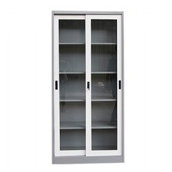 QP 10 COMPARTMENT FILE CABINET WITH SLIDING GLASS DOOR 410888