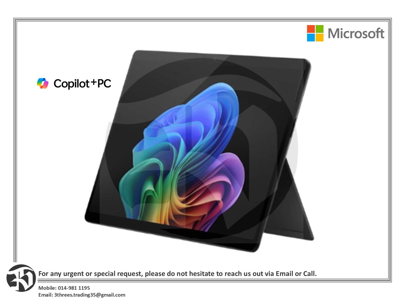 Microsoft Surface Pro 11th Edition Copilot+ PC 13" OLED X Elite