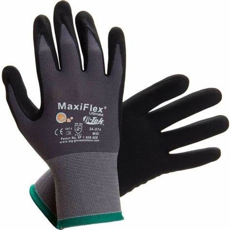Electrical Glove MaxiFlex Safety with AD-APT breathable gloves for electrician, precision handling insulated rubber palm