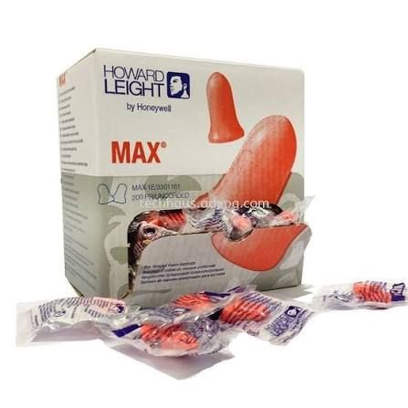 Honeywell Howard Leight MAX-1 Ear Plug, Uncorded, NRR 33dB, 200pairs/box