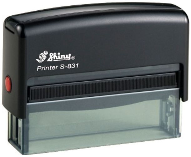 Shiny Self-Inking Stamp Printer S-831 10mm x 70mm