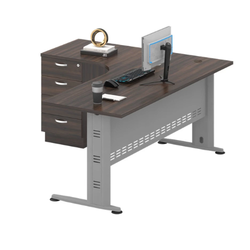 OEM 5FT Q L Shape Office Table 3D Drawer QL 1515-3D