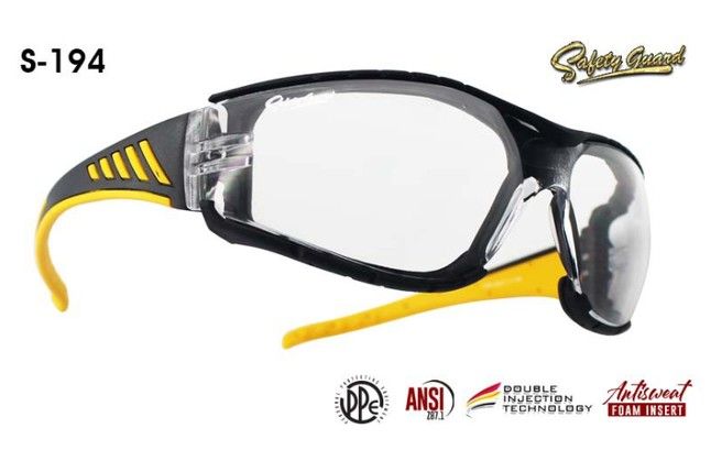 VPRO PPE Safety Glasses SAFETY GUARD S-194 SIRIM ANSI Z87 UV Anti-Sweat Work Goggle