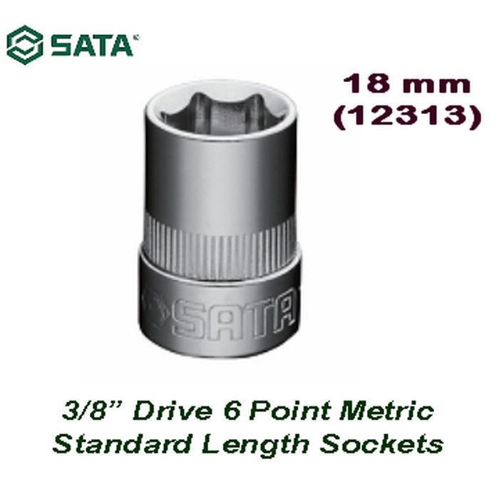 Sata 3/8” DR. 6PT. SOCKET 18MM
