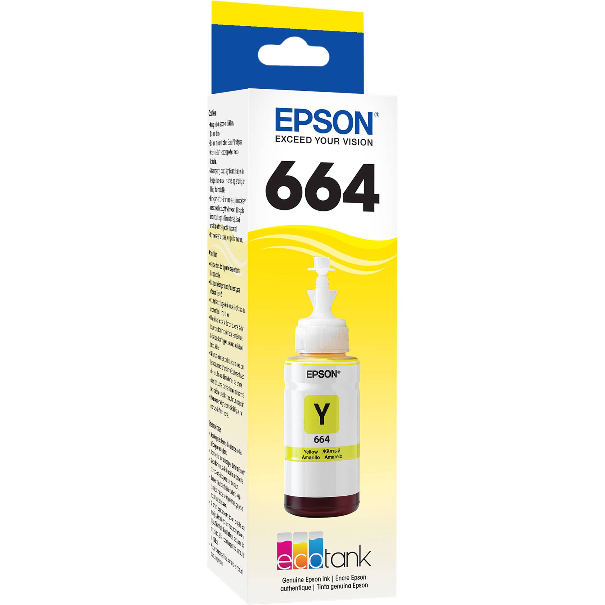 Epson Ink Bottle T664 Yellow