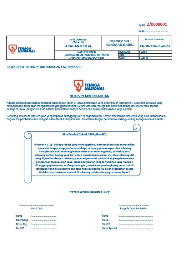BUKU NOTIS PEMBERITAHUAN