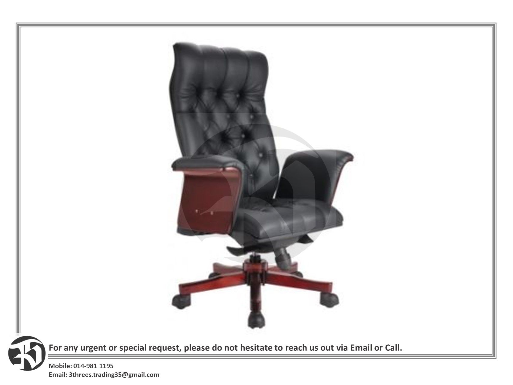 Classic Chair Wooden Series CHESTER CL9000 full leather