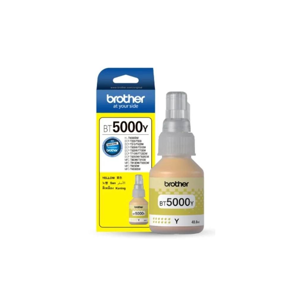 Brother BT-5000Y Original Yellow Refill Ink Tank Bottle 5,000 Pages