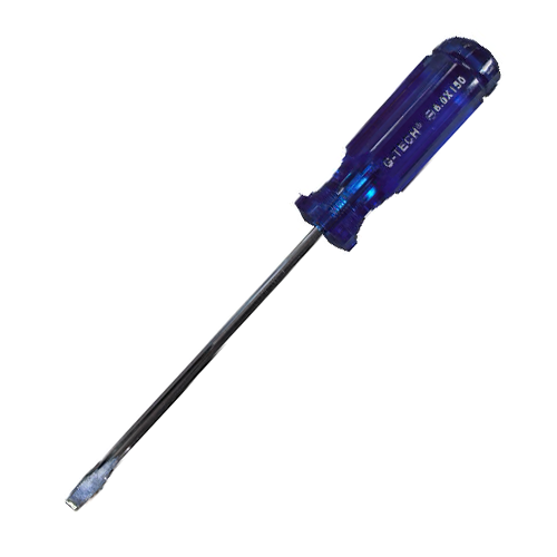 G-TECH Screwdriver With Large PVC Handle 鈥�Flat Tip (-)