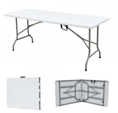 6Ft Folding Table Meja Lipat Heavy Duty Banquet Table Outdoor Event Catering Dining Meeting Exhibition Camping