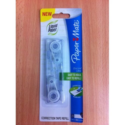Papermate Dryline Ultra Correction Tape Refill - 2pcs