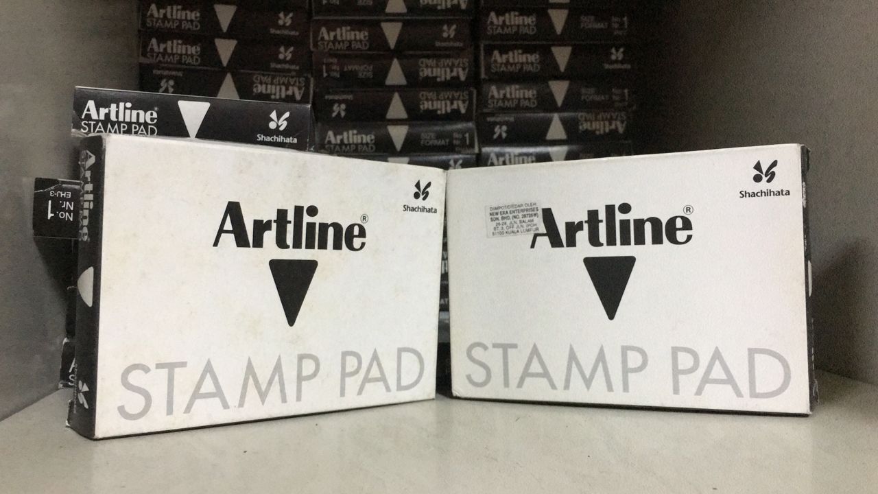 Artline Stamp Pad Black/Blue/Red