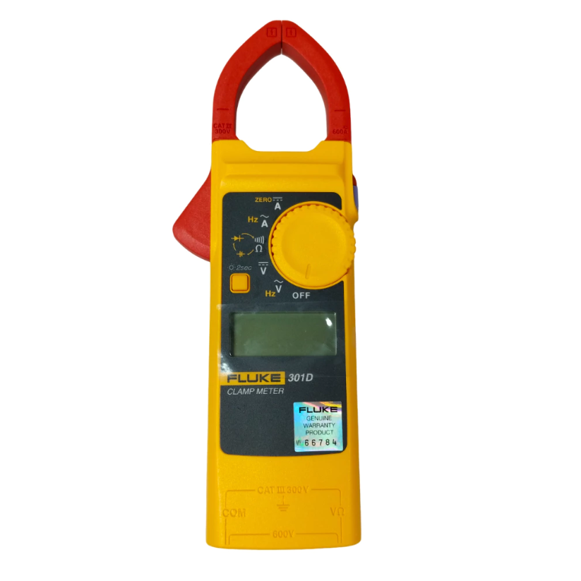 FLUKE 301D AC/DC CLAMP METER 600A AC/DC RANGE